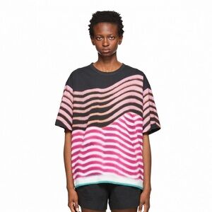 Dries Van Noten x Len Lye Hagels Oversized Striped T Shirt